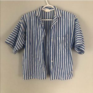 vintage striped button up